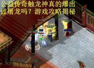 公益传奇触龙神真的爆出过屠龙吗？游戏攻略揭秘