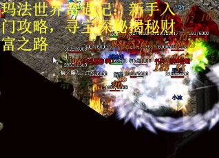 玛法世界奇遇记：新手入门攻略，寻宝探秘揭秘财富之路