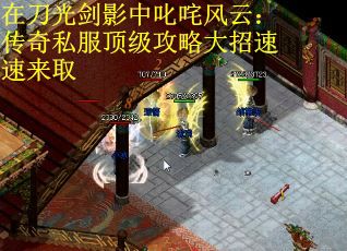 在刀光剑影中叱咤风云：传奇私服顶级攻略大招速速来取