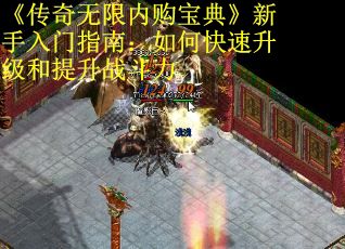 《传奇无限内购宝典》新手入门指南：如何快速升级和提升战斗力