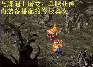 马牌遇上屠龙：单职业传奇装备搭配的终极奥义