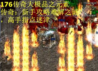 176传奇大极品之元素传奇：新手攻略难解之谜，高手指点迷津