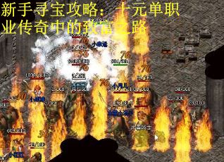 新手寻宝攻略：十元单职业传奇中的致富之路