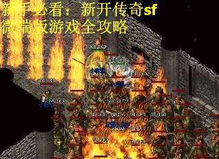 新手必看：新开传奇sf微端版游戏全攻略