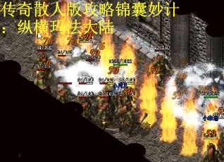 传奇散人版攻略锦囊妙计：纵横玛法大陆