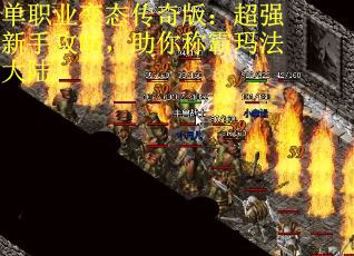 单职业变态传奇版：超强新手攻略，助你称霸玛法大陆