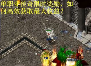 单职业传奇限时奖励，如何高效获取最大收益？
