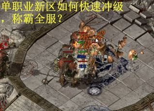 单职业新区如何快速冲级，称霸全服？