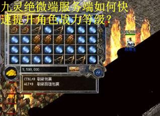 九灵绝微端服务端如何快速提升角色战力等级？
