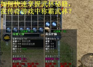 如何快速掌握武林秘籍,在传奇游戏中称霸武林? 如何快速掌握武林秘籍,在传奇游戏中称霸武林?