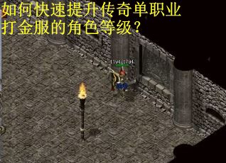 如何快速提升传奇单职业打金服的角色等级？