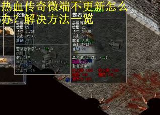 热血传奇微端不更新怎么办？解决方法一览